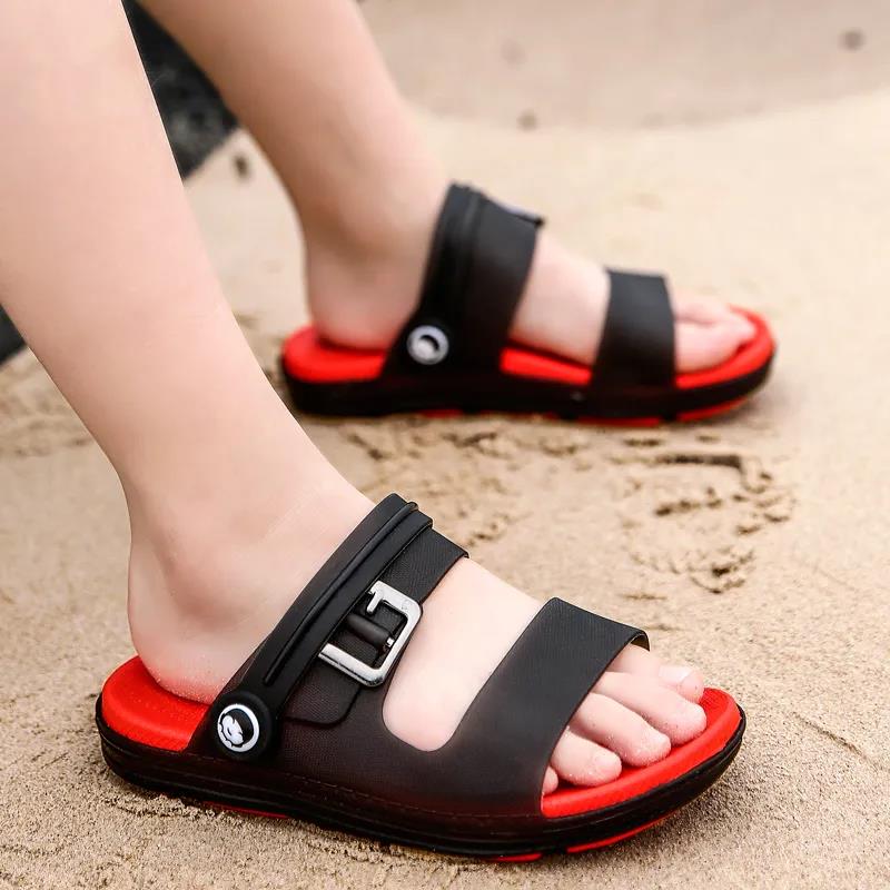 Summer Boy's Sandals Soft Sole Wear-resistant Outdoor Light Sandals Big Boys Anti-slip Flat Casual Multi-color Shoes