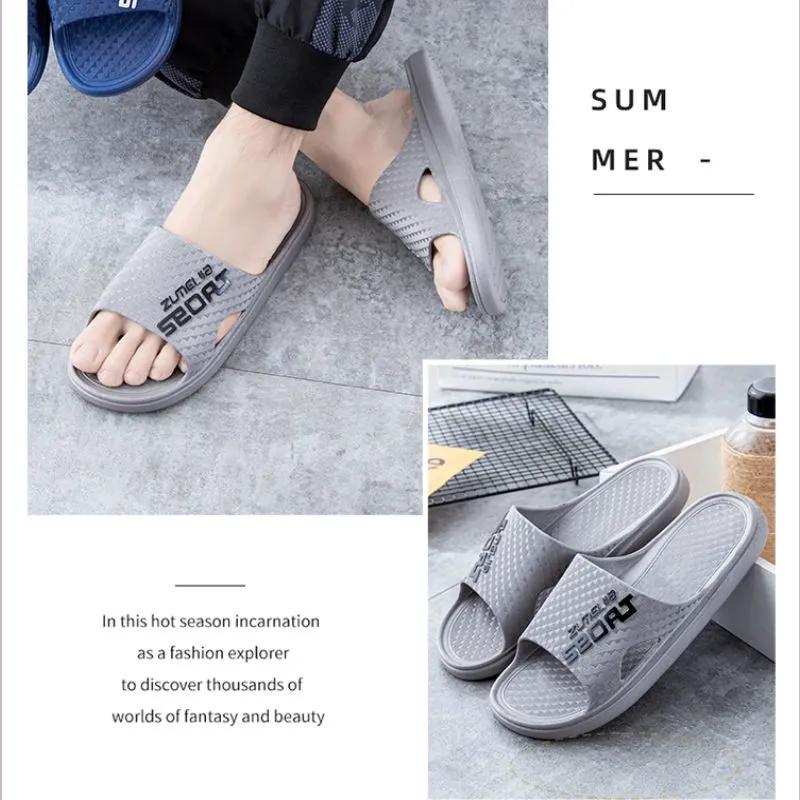 Men's Sandals and Slippers Indoor Slippers and Outdoor Wear Summer Home Bathroom Non-slip Thick Bottom Flip Flops