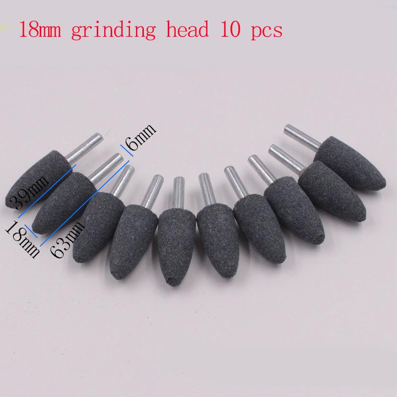 19 Style 5/10 Pcs 6mm Emery Grinding Head Set Grinding Wheel Grinding Head Mini Electric Grinding Grinding Head