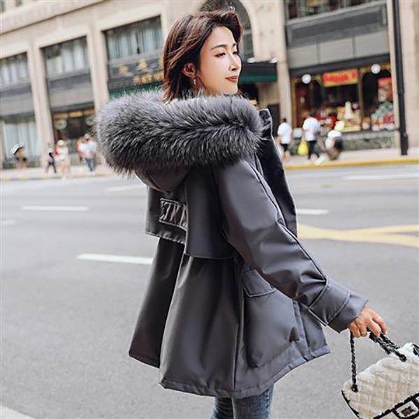 Winter Fashion Women's Cotton-padded Coat Loose Short Padded Padded Coat Student Parker Clothing Hooded Padded Jacket