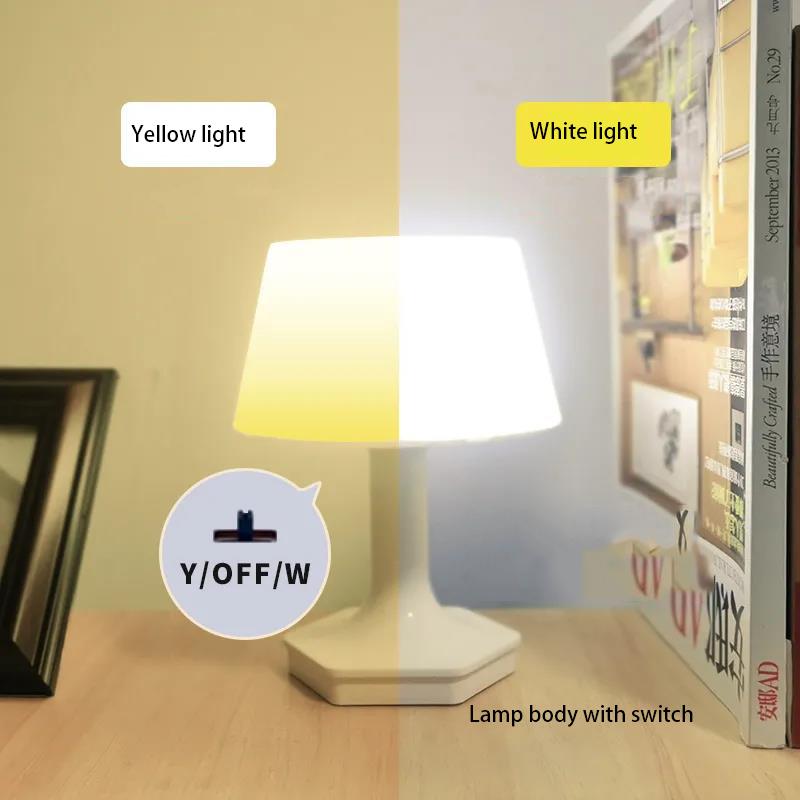 Led Night Light Bulb Bedroom Bedside Table Lamp Luminous Unplugged Baby Energy-saving Power-saving Rechargeable Table Lamp