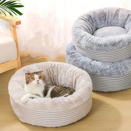 Warm winter cat litter semi-enclosed dogs litter house villa cat bed deep sleep kennel Dog Bed Mat Plush Soft Warm Pets Nest Cushion Sleeping Sofa