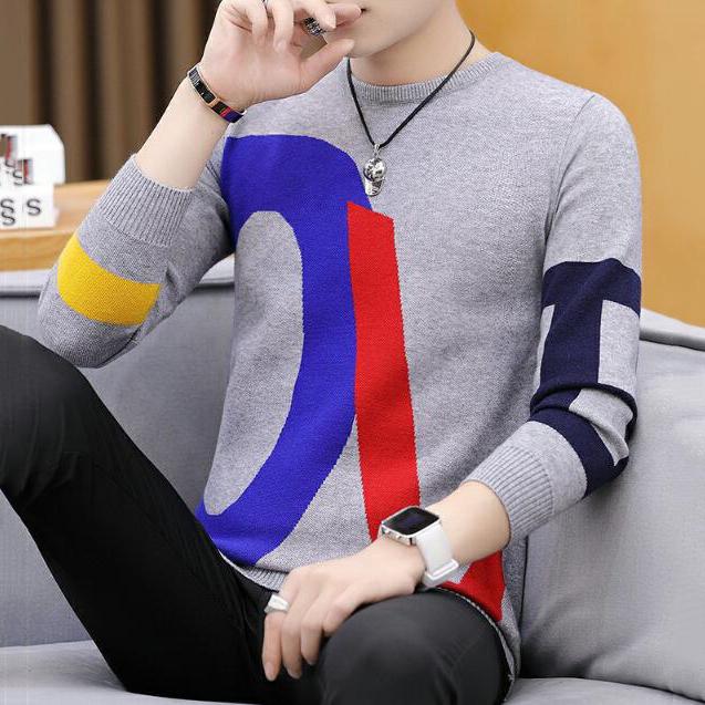 WTEMPO Sweater Mens Pullovers Slim Fit Jumpers Knitwear Warm Autumn Casual  Clothing Male