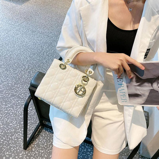 Leather Handbag Casual Shopping Fashion Patent Leather Shoulder Messenger Bag Trendy Temperament Goddess Bag