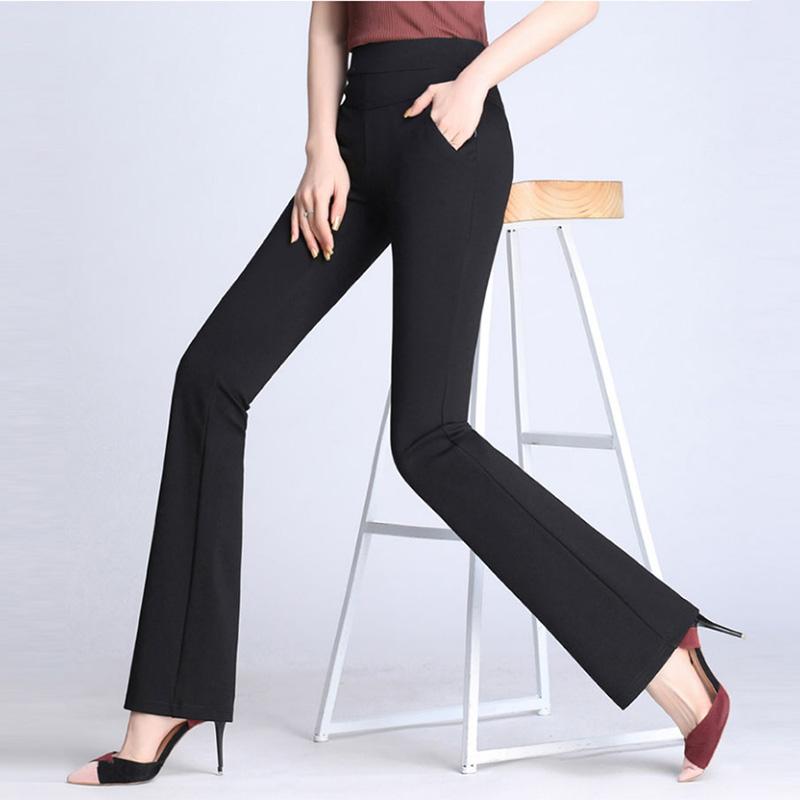 Sports Micro Flared Pants Women Loose All-match High Waist Bottoming Casual Pants Autumn and Winter Wide Leg Ladies Trousers