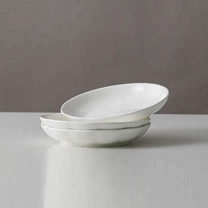 Household Dishes Creative Ceramic Bowl Dishes Simple Pure Color Dishes Pumpkin Bowl Dishes