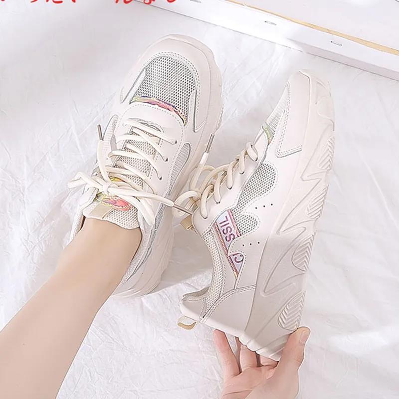 Summer Hollow Breathable Sports Shoes Flat Casual Women's Shoes Net Shoes Running Shoes