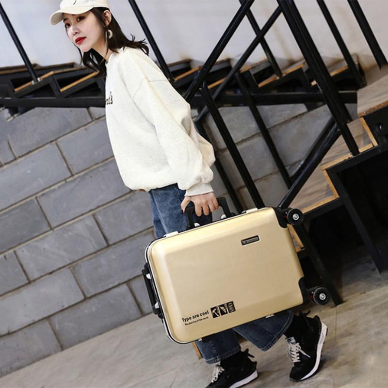 20 inch Suitcase Trolley Case Universal Wheel Men and Women Boarding Case Sliding and Rolling Travel Code Luggage Trunk