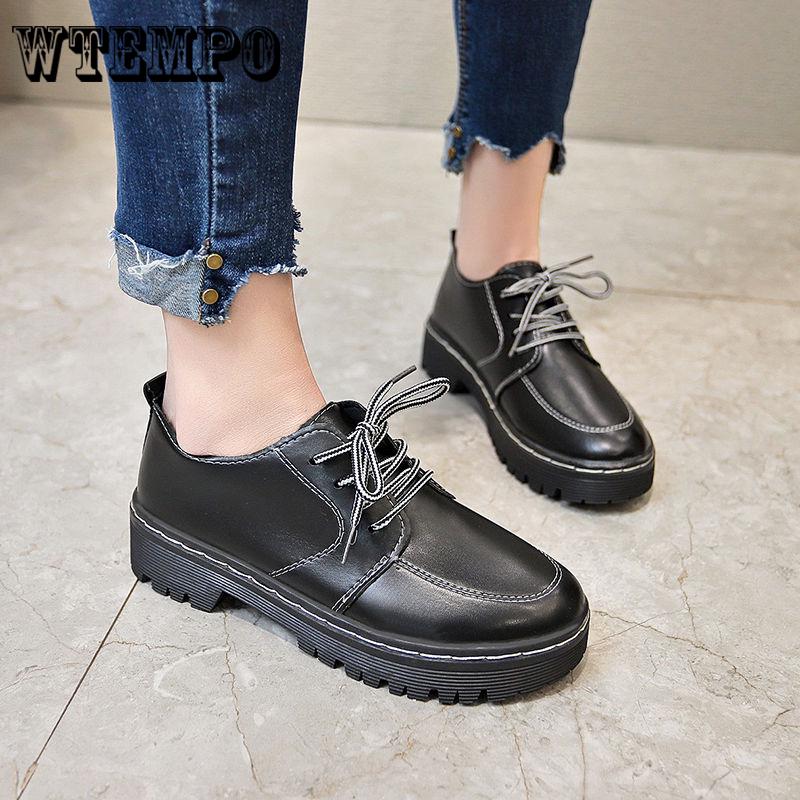 Women Shoes Genuine Leather Oxford Shoes For Women Flats Shoes Woman Ballet Flats Big Size