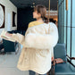 Winter Fashion Trend Mid-length Women's Thick and Loose Fur Collar Student Korean Coat Quilted Jacket