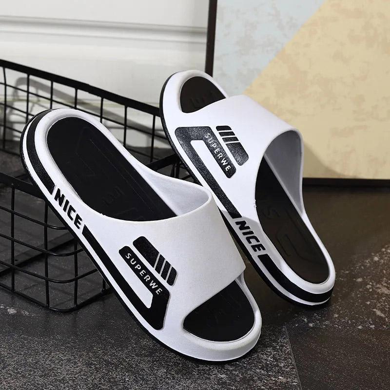 Men's Summer Slippers Wear Thick Bottom Sandals Couples Outdoor Wear Sports Non-slip Flip-flops Household Indoor Bathroom Slippers Ladies Flip-flops