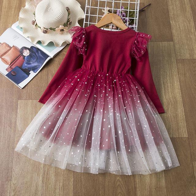 Cute Girls Dress Summer Girls Dresses Fancy Flower Princess Dress Toddler Tutu Baby Girls Tulle Dress 3 8Y