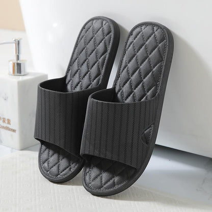 European-style Simple Soft Bottom Men's and Women's Slippers Home Indoor Sandals Couple Bathroom Non-slip Wear-resistant Slippers