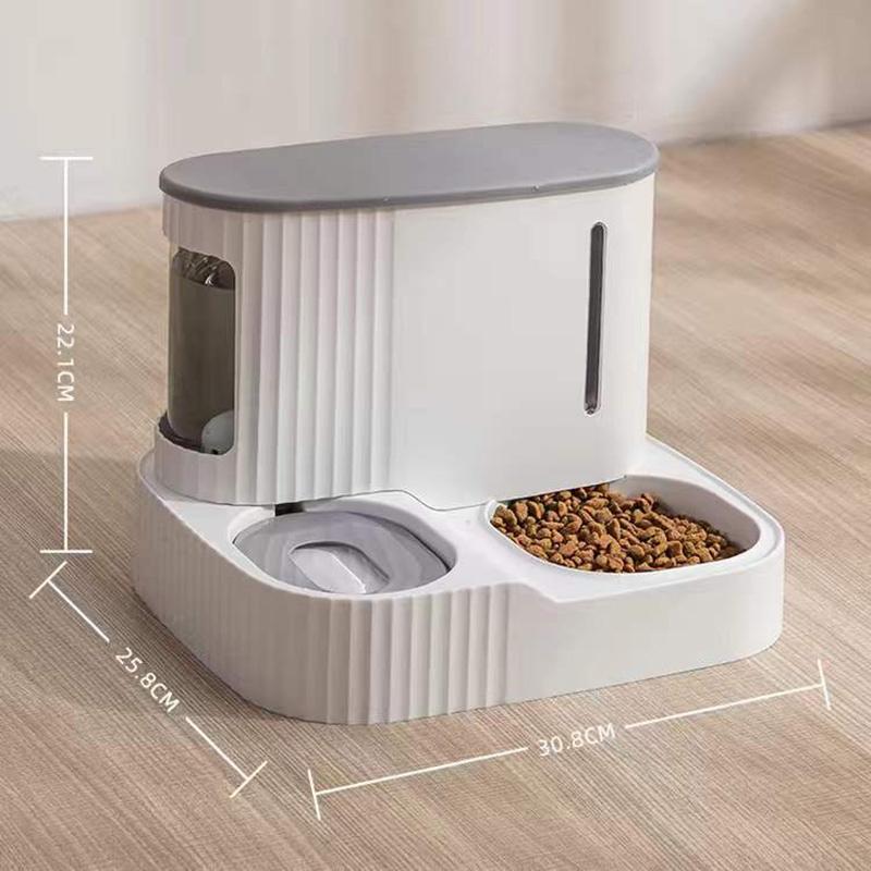 Cat Feeding Bowl Automatic Feeder Drinking Water Food Bowl Dog Bowl Cat Water Dispenser Fountains Anti-overturning Dog Rice Bowl Double Bowl