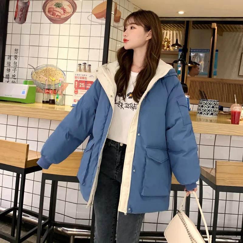 Down Padded Jacket Women's Cotton-padded Jacket Loose Padded Jacket Short Padded Winter Jacket