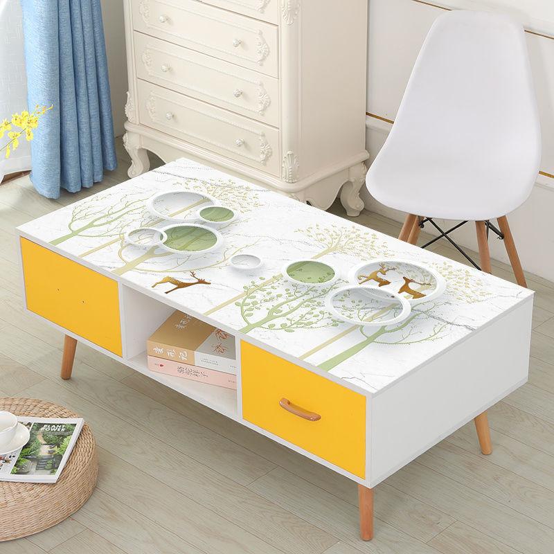 Pvc Soft Glass Crystal Plate Printed Table Cloth Table Mat Coffee Table Table Cloth Computer Table Cloth Waterproof Anti-scald and Oil-proof