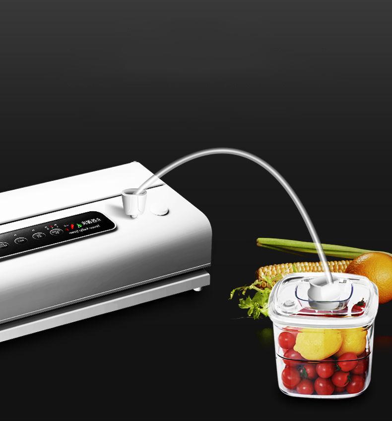 Best Food Vacuum Sealer  Automatic Commercial Household Food Vacuum Sealer Packaging Machine Include  External Exhaust Pipe and Bags