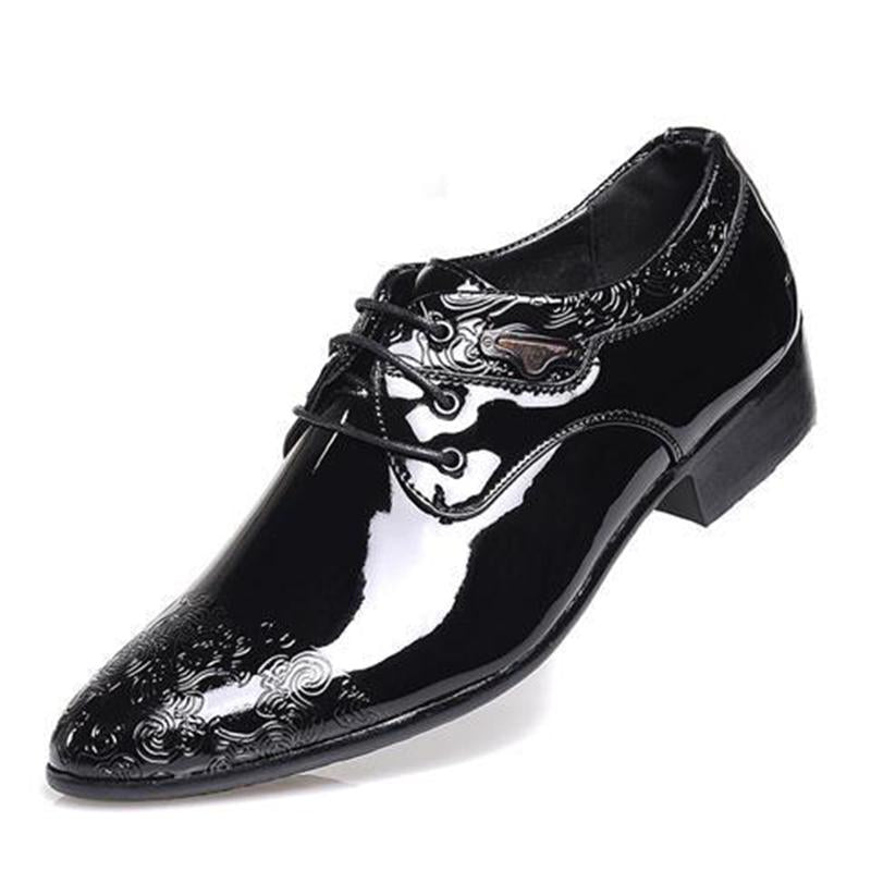 Men Dress Shoes Business Wedding Shoes Male Formal Shoes PU Leather Oxfords Pointed Toe Loafers shoe