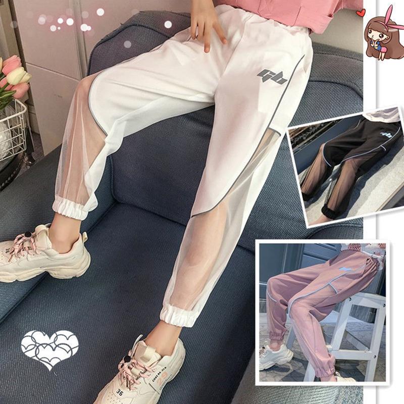 Girls' Mosquito Pants Summer Clothes Korean Fashion Style Loose Thin Summer Trousers for Big Kids