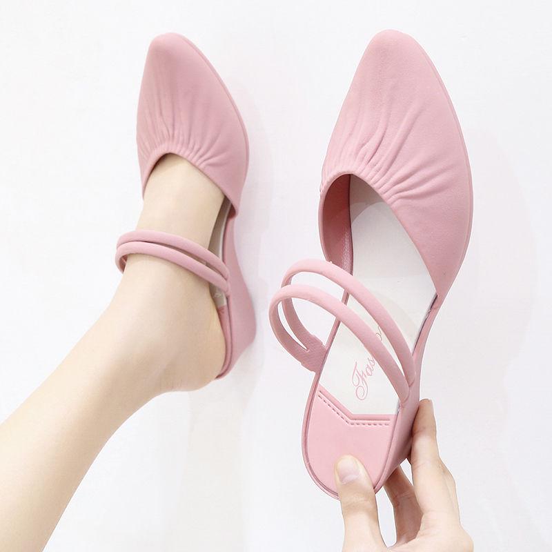 Two Wear Sandals and Slippers Women Summer Fashion Wear Wild Popular Non-slip Thick Bottom Beach Out of Society