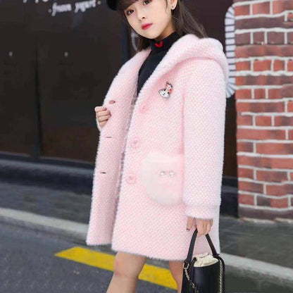 Children's Clothing Autumn and Winter Baby Warm Cotton Jacket Thick Coat Girls Overcoat