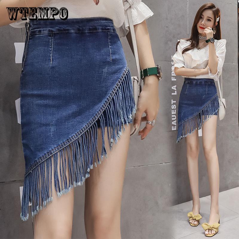 Jeans Skirt Sexy Women High Waist Short Pencil Summer Pants for Women