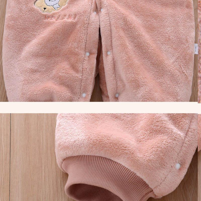 Baby One-piece Clothes Spring and Autumn Male and Female Baby Cotton Warm Outdoor Clothes Can Be Opened File Climbing Clothes