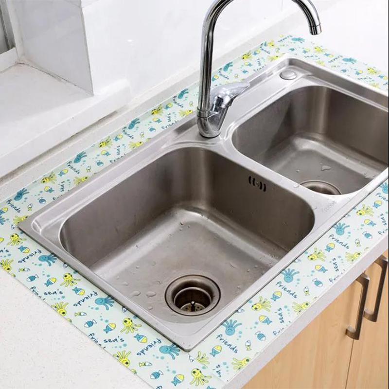 Electrostatic Sticker Type Sink Countertop Waterproof Sticke Vegetable Sink Moisture Absorption Sticker Sink Sticker