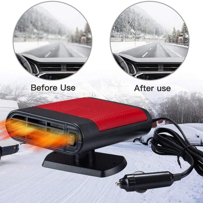 200W Car Heater Electric Clothes Dryer Portable Air Purifier Windshield Defroster for Car Truck RV SUV