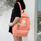 4Pcs/set Women School Backpacks Schoolbag Daisy Canvas for Teenagers Girls Student Book Bag