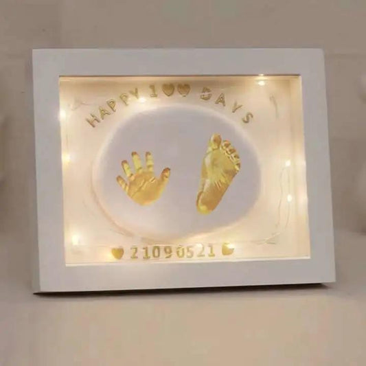 Baby Full Moon Souvenir Hand and Foot Prints Hand and Foot Prints Mud Baby Centenary Gift Newborn Creativity Forever