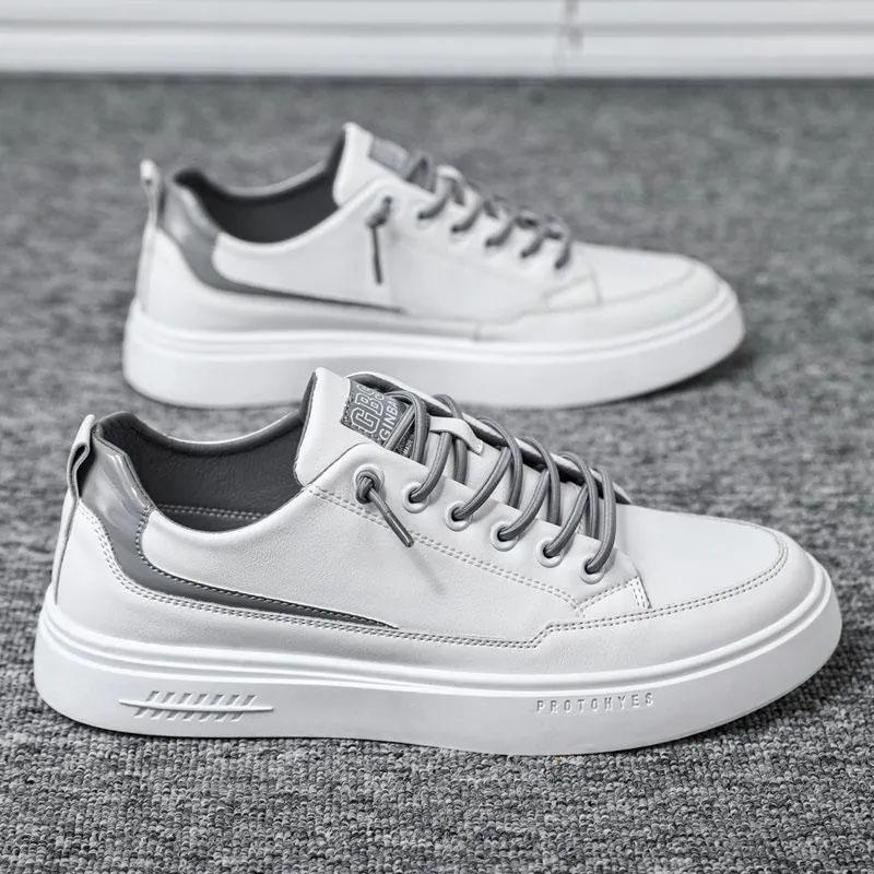 Spring Summer Men's Sports Shoes Korean Trend All-match Cotton Sneakers Casual Leather Shoes Wear-resistant Non-slip Running Shoes