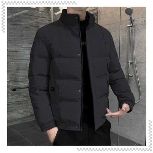 Winter Jacket Men's Short Korean Version Plus Size Thick Warm Down Padded Jacket