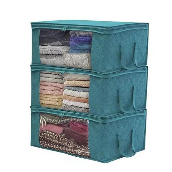 Non-woven Storage Box Home Quilt Bag Foldable Storage Bag Wardrobe Clothes Sorting Box Dust-proof Moisture-proof Storage Box