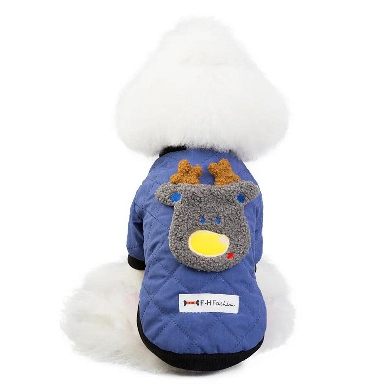 Dog Cat's Winter Clothes Teddy Bichon Small Dog Puppies Coat Pet Autumn and Winter Warm Jacket Outfits Cotton Bear 2 Legs Sleeves Cute Pet Clothing