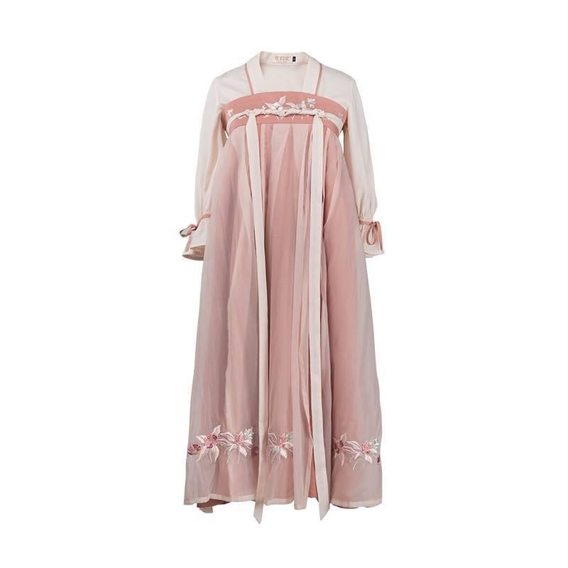 Spring and Summer Models of Improved Hanfu Women's Embroidery Full Chest Skirt Long Skirt Cute Everyday Chinese Elements Full Chest Skirt