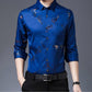 Men's Long-sleeved Business Casual Shirts Middle-aged and Young Non-iron Slim-fit Thin-inch Shirt