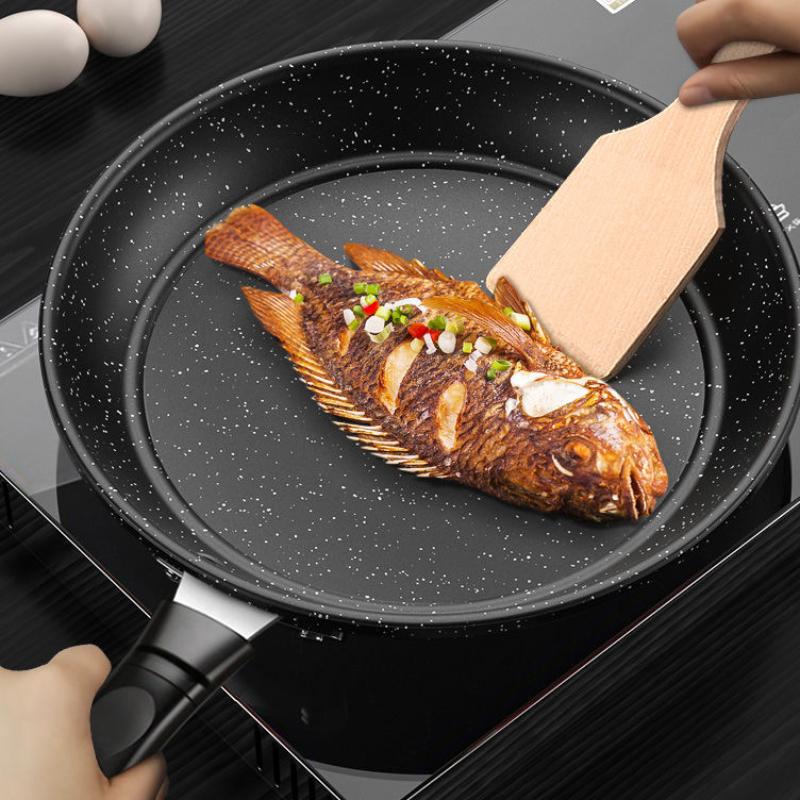 Maifan Stone Frying Pan Pancake Pan Omelette Pan Household Cooking Non-stick Food Supplement Pot Floor Stall No Oily Smoke