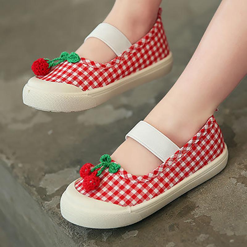 Canvas Shoes Kindergarten Indoor Shoes Cloth Shoes Non-slip Soft Bottom Little Princess Pedal