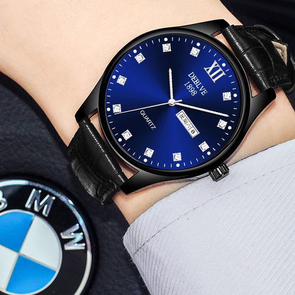 Men Classic Stainless Steel Watch Automatic Luminous Calendar Men Mechanical Watch With