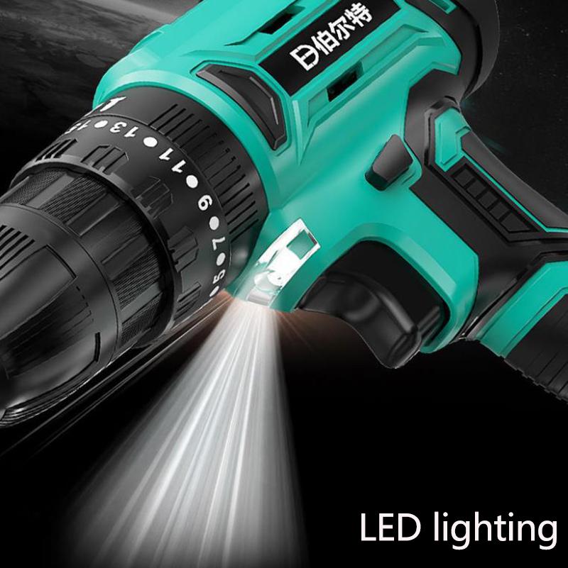 98V Industrial Impact Drill Cordless Electric Drill Electric Screwdriver for Construction Electrician