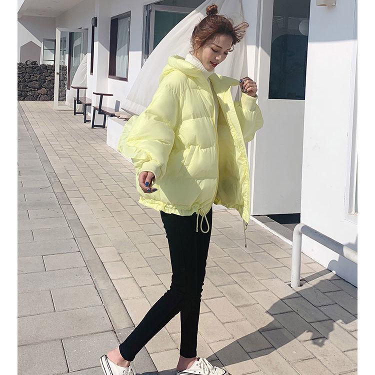 Glossy Women's Down Padded Jacket Fashion Short Style Student Padded Jacket Thick Warm Loose Padded Jacket Winter Jacket