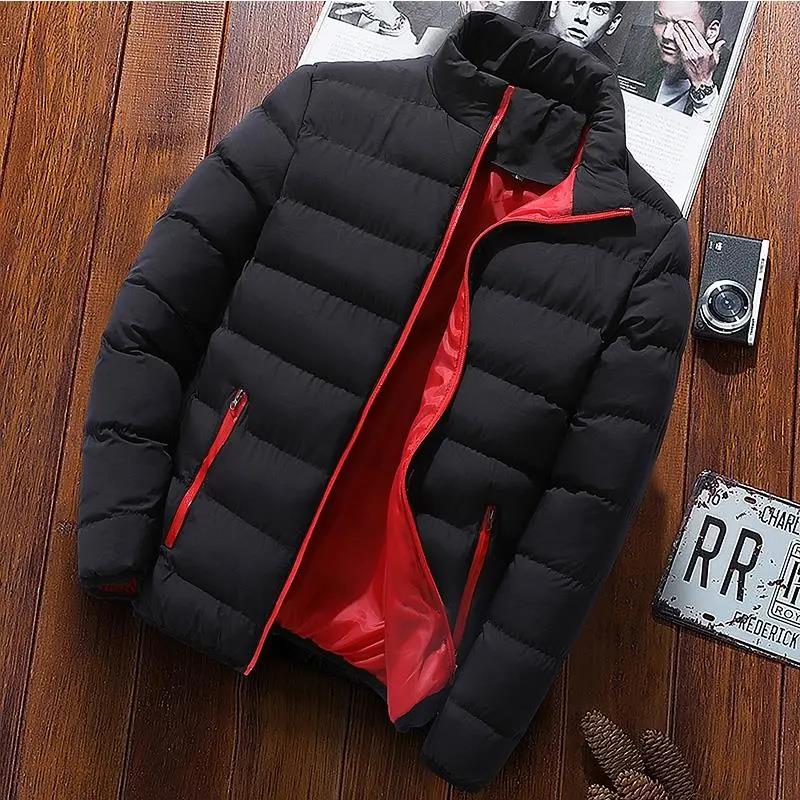 Men's Ultralight Down Jacket Winter Waterproof and Windproof Jacket Plus Size Warm Down Jacket Slim Casual Jacket