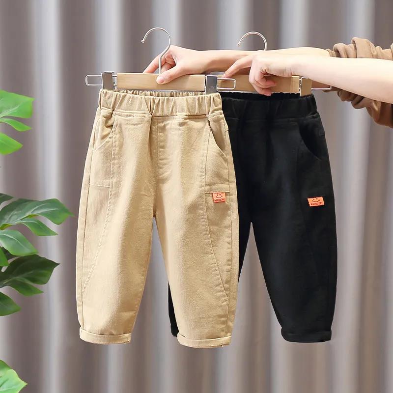 Boys' Trousers Spring and Autumn Casual Pants Loose Solid Color Trousers Sports Pants Korean Style Trousers