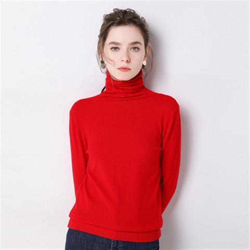 Women's Turtleneck Cashmere Sweater Warm knited Jumpers Ladies Pullover Women's slim sofa Sweaters  Turtleneck Autumn Winter