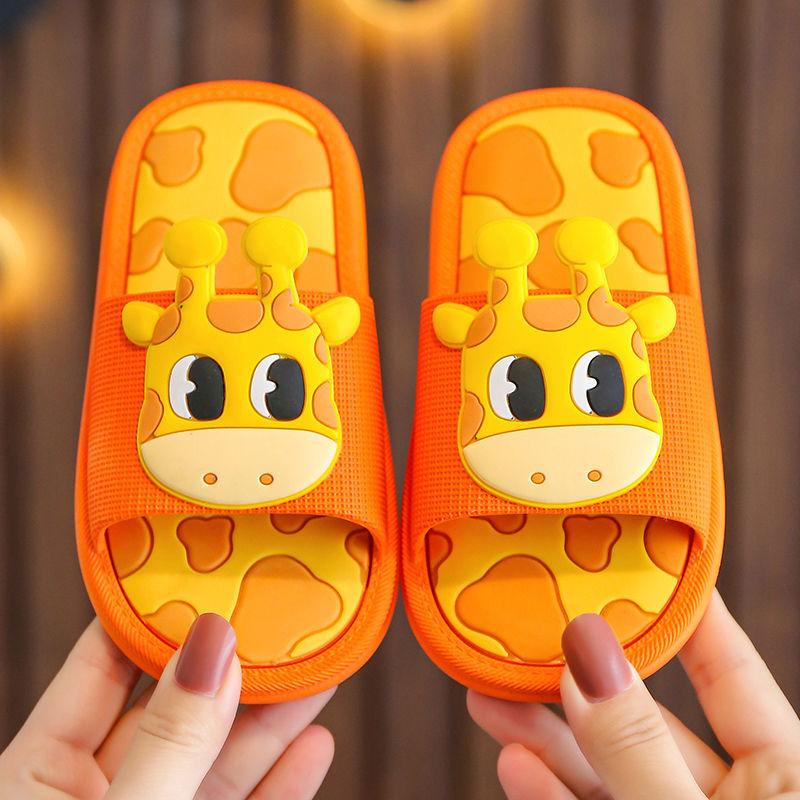 Children's Slippers Summer Boys and Girls Cute Soft-soled Non-slip Comfortable Cartoon Household Slippers