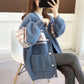 Fall/winter Fashion Top Mid-length Loose Warm Sweater Long Sleeve Knitted Casual Cardigan