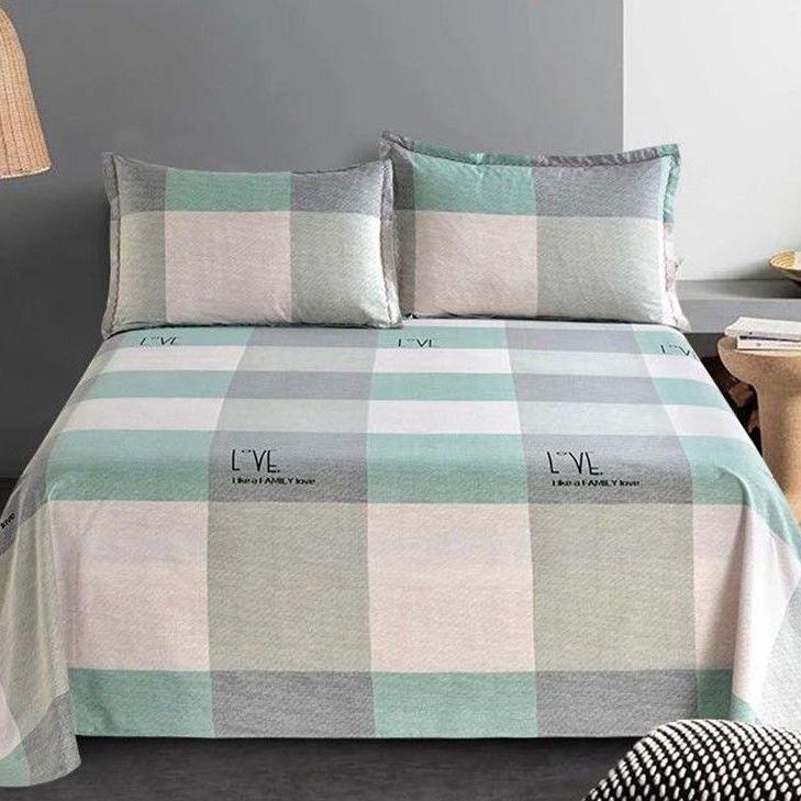 Thickened Old Coarse Cloth Bed Linen Single Piece Cotton Bed Linen Three Piece Set Bedding Cotton Bed Linen Dormitory Bed Linen Can Be Washed