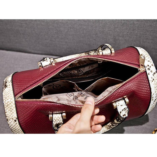 Patent leather bag Genuine Leather Woman bag European and American style handbag Trendy wild