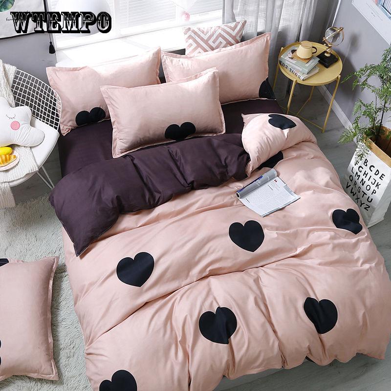 Home Textile Gypsophila Bed Linens 4pcs Bedding Sets Duvet Cover Bed Sheet Duvet Cover Set